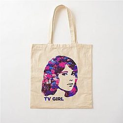 TV GIRL Floral Cotton Tote