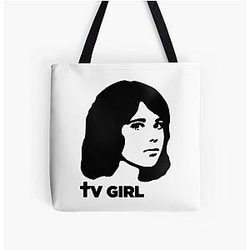 TV Girl All Over Print Tote Bag