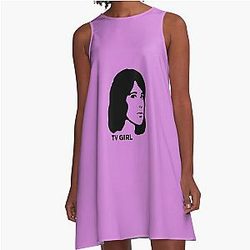 TV Girl A-Line Dress