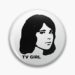 TV Girl Galaxy Dream Girl Logo Pin