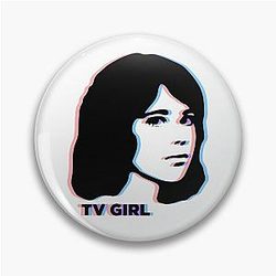 TV Girl 3D Anaglyph Dream Girl Logo Pin