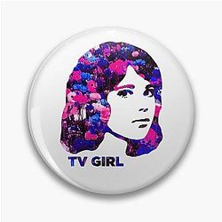 TV Girl Floral Pin