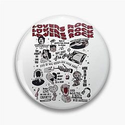TV Girl French Lover's Rock Pin