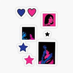 TV Girl Sticker Sheet