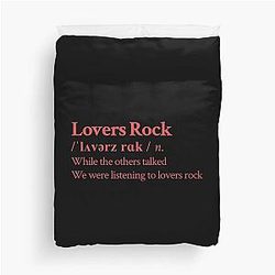 TV Girl Band Aesthetic Lovers Rock Black Duvet Cover