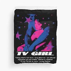 Tv Girl Vintage Duvet Cover