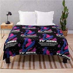 TV Girl Throw Blanket