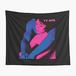 Lover Gifts Retro Girl Wave Tapestry