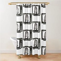 TV Girl Shower Curtain