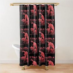 French Exit Featuring TV Girl's Lovers Rock Shower Curtain