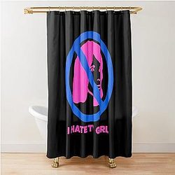 I Hate TV Girls Shower Curtain