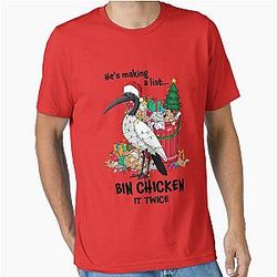He is making a list, bin it twice Aussie Xmas Ibis Essential T-Shirt