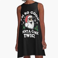 Funny Adult Christmas I'm So Good Santa Came Dress