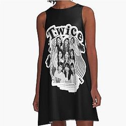 TWICE K-pop Girl Group A-Line Dress