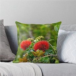 Lehua Throw Pillow