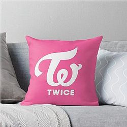Twice Logo Throw Pillow