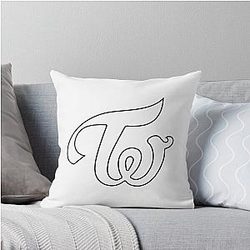 Twice Classic Logo Dahyun Throw Pillow