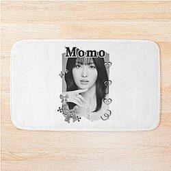 Momo K-pop Girl group K-music South Korean Girl group Black White Collage Digital Art Portrait Bath Mat