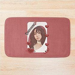 TWICE K-pop Girl group South Korean girl group Red Aesthetic Bath Mat