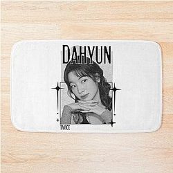 Twice Dahyun Kpop Girl Group B/NTWL Collage Design Kmusic South Korean Scrapbook Collage Cozy Y2K Vintage Design Bath Mat