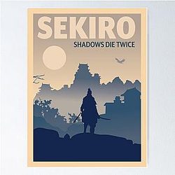 Sekiro Shadows Die Twice Minimalist Travel Style Video Game Art Poster
