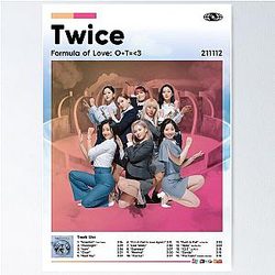 Twice - Formula of Love Colour Poster