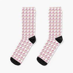Twice Classic Apricot Neon Magenta Socks