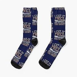 Woodworking Gifts I Cut It Too Short Socks