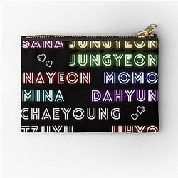 twice name zipper pouch