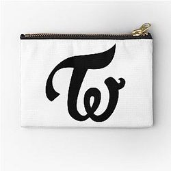 Twice Logo Black Zipper Pouch