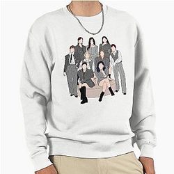 TWICE EYES Open Pullover Sweatshirt