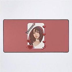 Twice Chaeyoung Kpop South Korean Girl Group Red Aesthetic Desk Mat