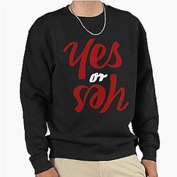 TWICE YES Logo Red and White Pullover Sweatshirt