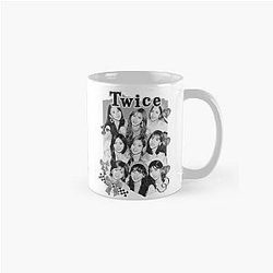 Twice K-pop Girl Group Korean Girl Group Black and White Mug
