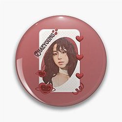 TWICE Chaeyoung Kpop Girl group Korean Girl group Red Aesthetic Collage Design Pin
