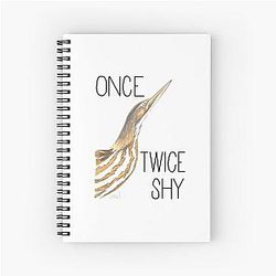 Once Bittern Twice Shy (American Bittern) Spiral Notebook