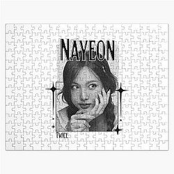 TWICE Nayeon Kpop Girl Group B N W Collage Design Kmusic Scrapbook Cozy Y2K Vintage Jigsaw Puzzle