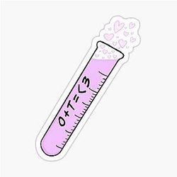 Twice Formula of Love: O+T= Test Tube Sticker