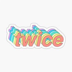 Twice Rainbow Sticker