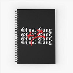 Twin Paranormal Merch Ghost Gang Spiral Notebook
