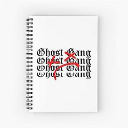 Twin Paranormal Merch Sad Ghost Gang Spiral Notebook