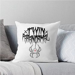 Twin Paranormal Merhc Webbed Widow Throw Pillow