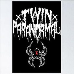 Twin Paranormal Merch Webbed Widow Poster