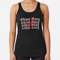 Twin Paranormal Merch Sad Ghost Gang Racerback Tank