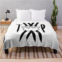 Twin Paranormal Ghost Gang Throw Blanket