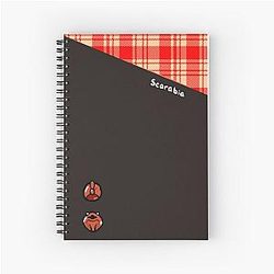 Twisted Wonderland Scarabia Pattern Spiral Notebook