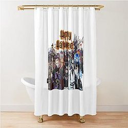 Scary Monsters Twisted Wonderland Shower Curtain