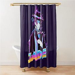 Jade Leech Twisted Wonderland Shower Curtain
