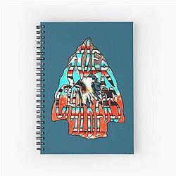 Graphic Art Tyler Childers Bluegrass Musical Vaporwave Spiral Notebook