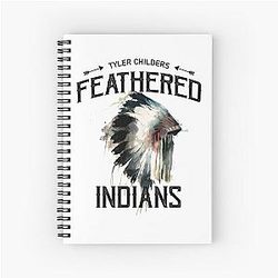 Tyler Childers Feathered Indians Spiral Notebook